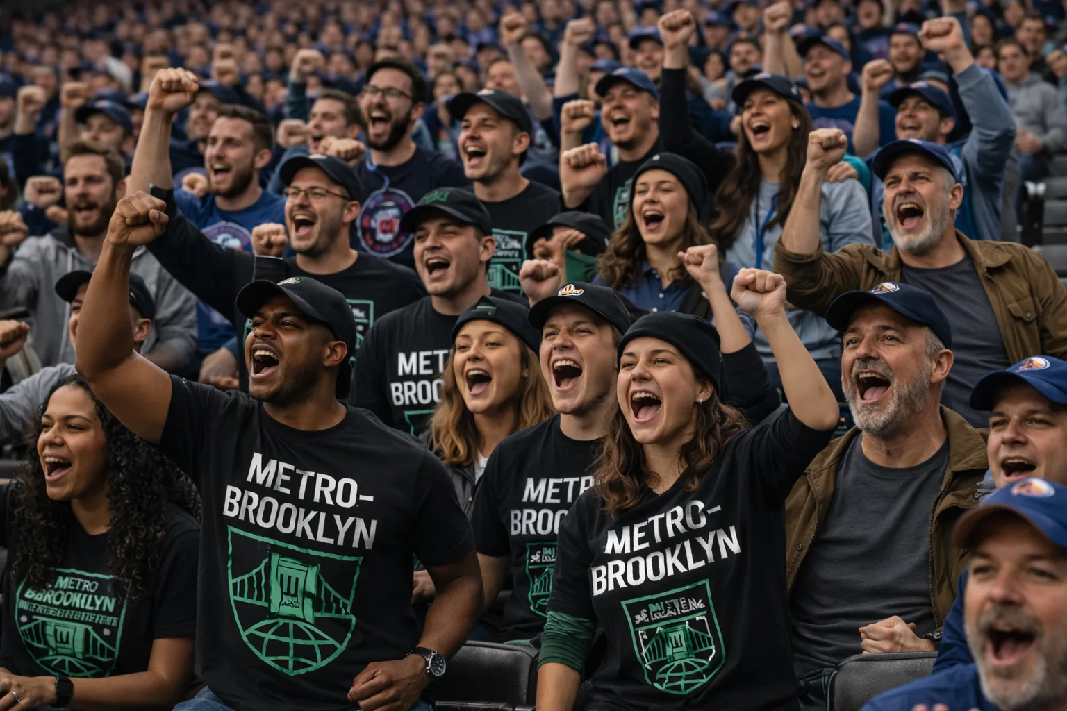 Concept rendering of fans supporting a future Gridball club